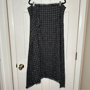 One Fine Day Sparkly Tweed Asymmetrical Skirt Size 2XL